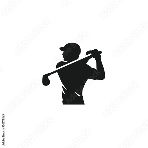 Golf icon vector template illustration