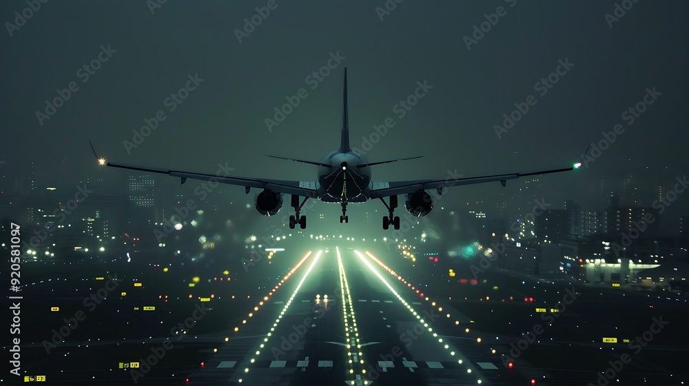 A plane was descending at midnight A plane was descending at midnight