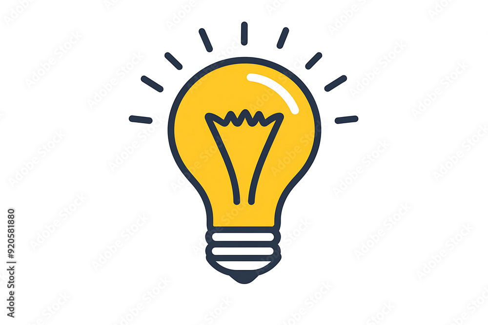 An icon of a light bulb symbolizing an idea, characterized by a simple and clean design. An icon of a light bulb symbolizing an idea, characterized by a simple and clean design.