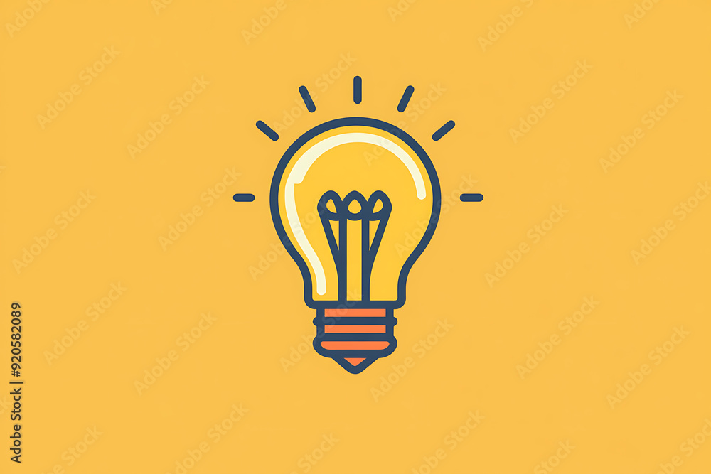An icon of a light bulb symbolizing an idea, characterized by a simple and clean design. An icon of a light bulb symbolizing an idea, characterized by a simple and clean design.