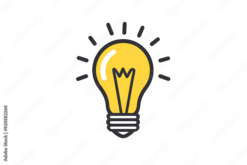 An icon of a light bulb symbolizing an idea, characterized by a simple and clean design. An icon of a light bulb symbolizing an idea, characterized by a simple and clean design.
