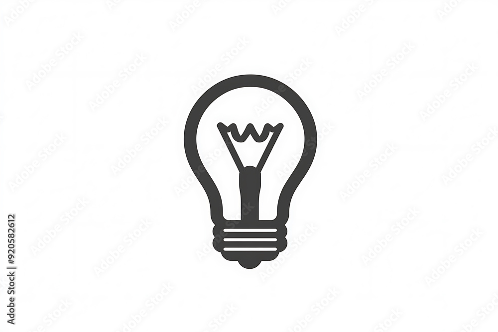 An icon of a light bulb symbolizing an idea, characterized by a simple and clean design. An icon of a light bulb symbolizing an idea, characterized by a simple and clean design.