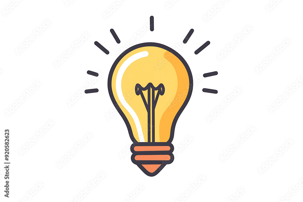 An icon of a light bulb symbolizing an idea, characterized by a simple and clean design. An icon of a light bulb symbolizing an idea, characterized by a simple and clean design.