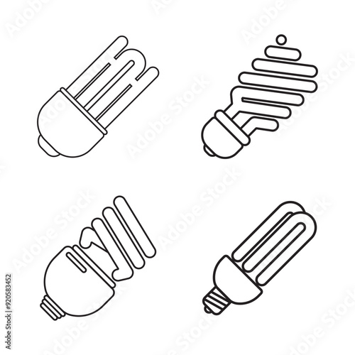 fluorescent bulbs icon