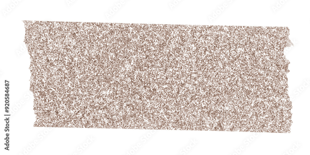 Fototapeta premium Glitter washi tape png clipart, copper sticker on transparent background