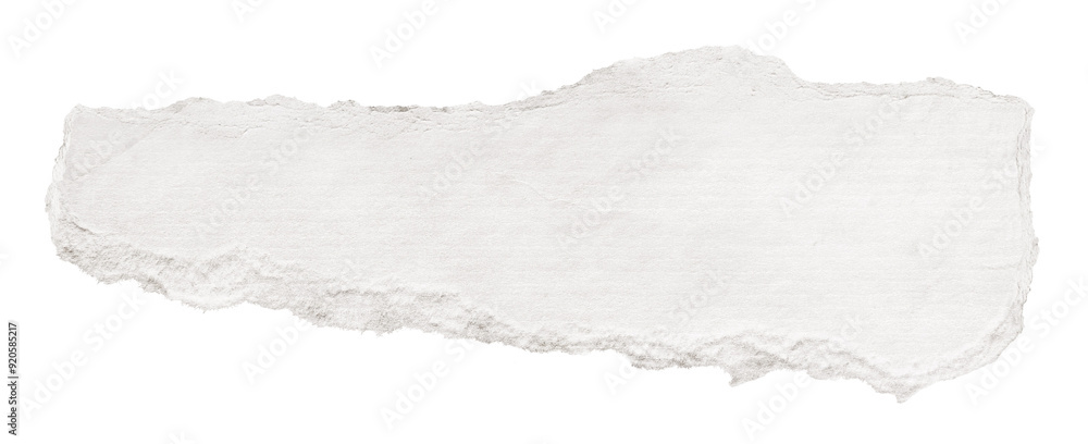 Naklejka premium White torn paper png cut out collage element on transparent background