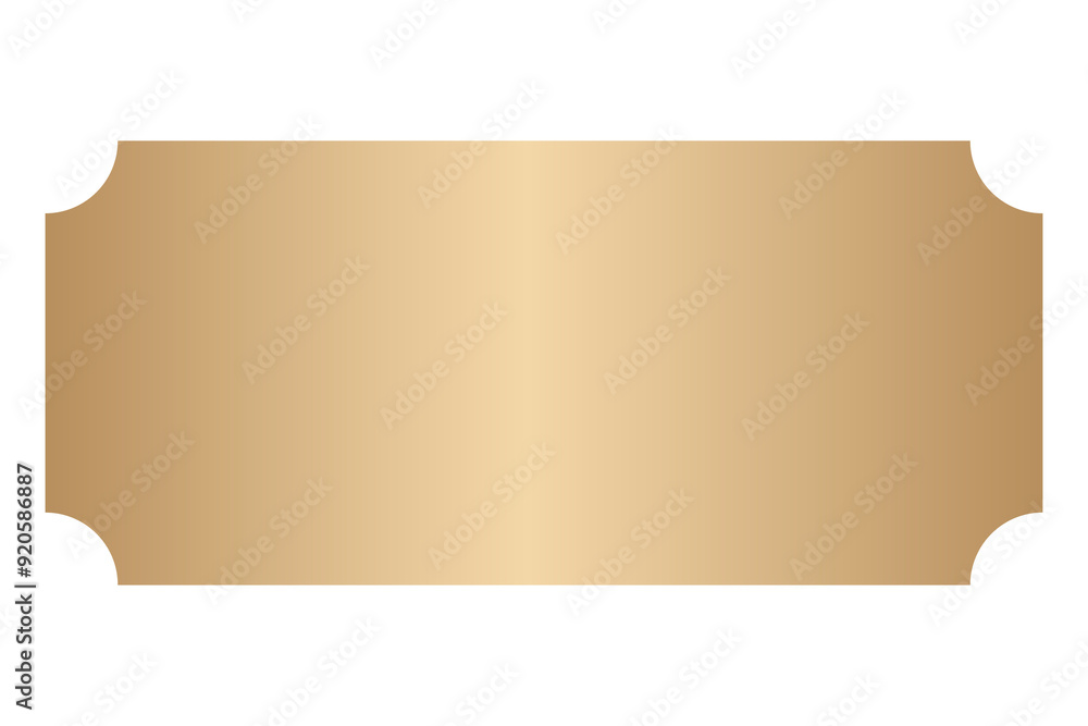 Golden label png sticker, elegant rectangle design, transparent background Golden label png sticker, elegant rectangle design, transparent background