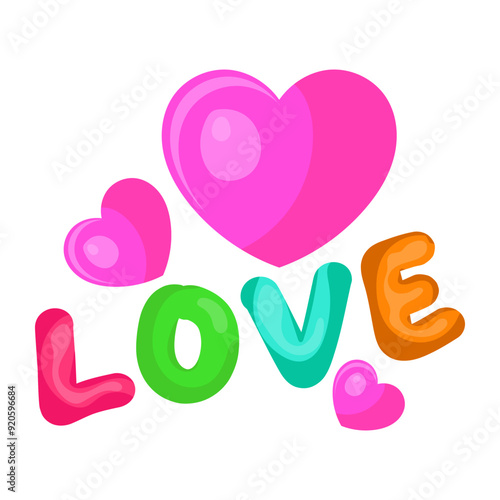 A unique design sticker of love


