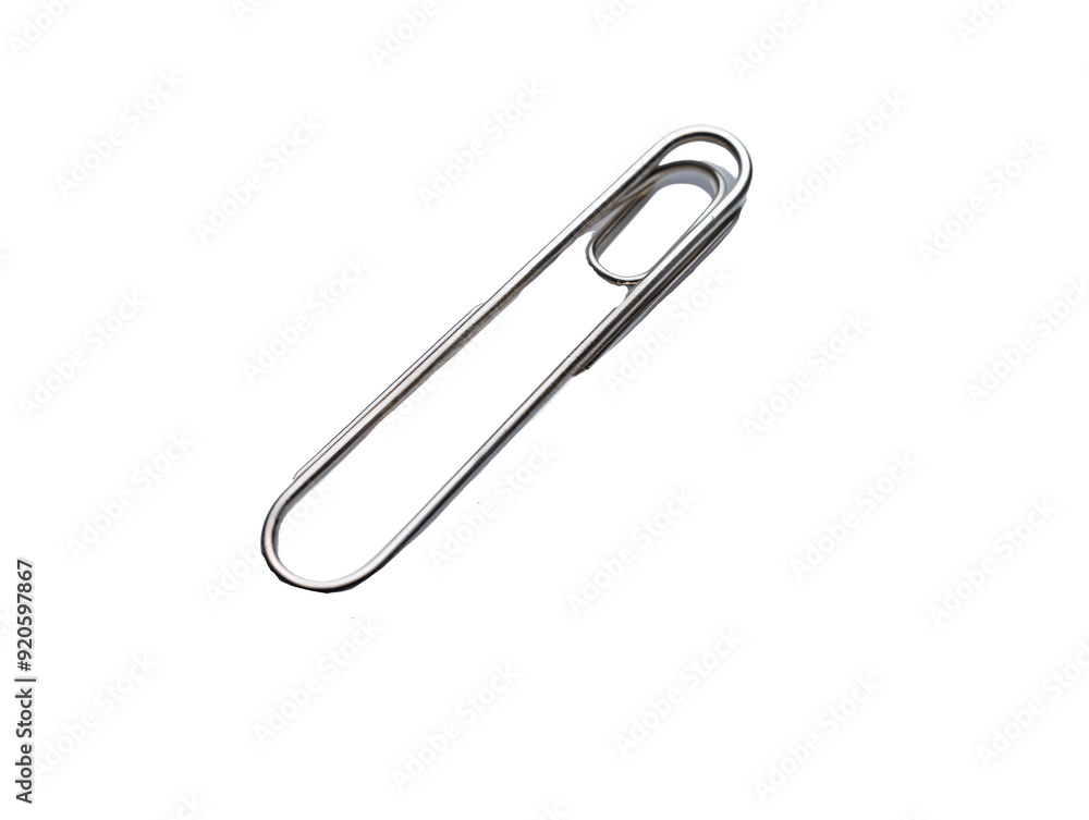 a paper clip on a white background a paper clip on a white background