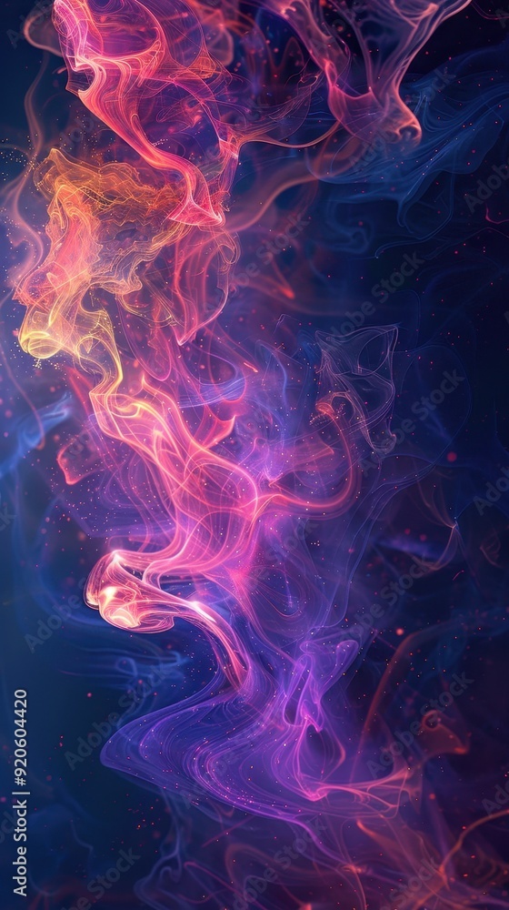 Obraz premium Abstract Smoke and Light