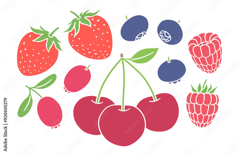 Set of berries Set of berries