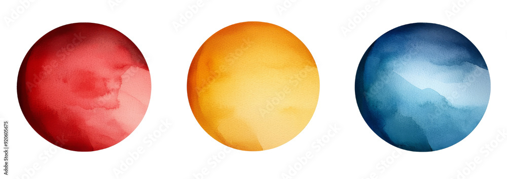 Watercolor circle isolated on transparent background Watercolor circle isolated on transparent background
