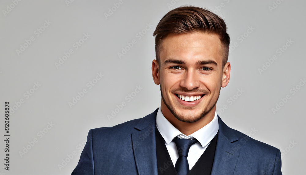 Portrait homme d'affaires souriant commercial travail business. Portrait homme d'affaires souriant commercial travail business.
