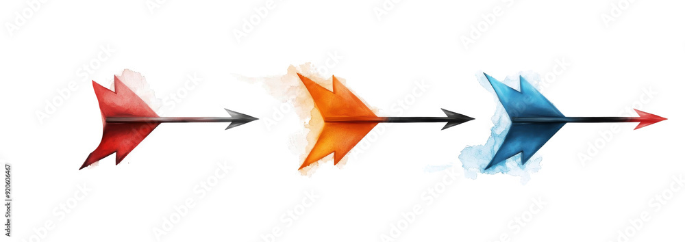 Arrow graph chart moving isolated on transparent background Arrow graph chart moving isolated on transparent background