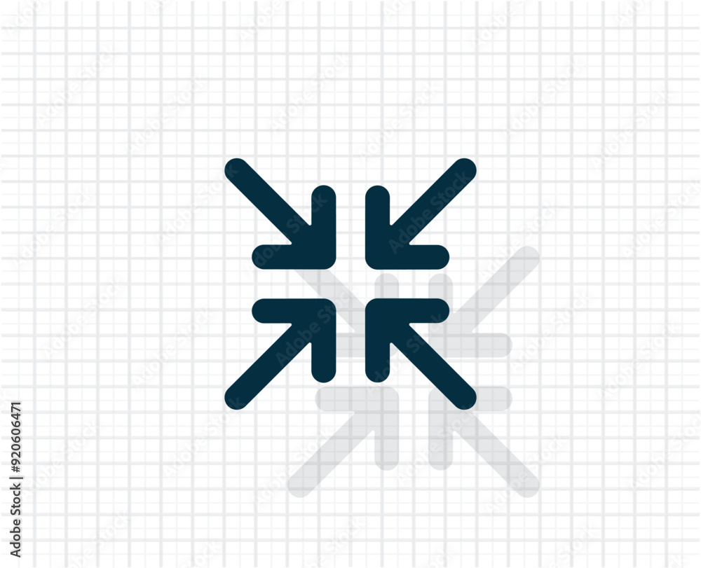 Fototapeta premium Vector icon of dark color on light checkered background