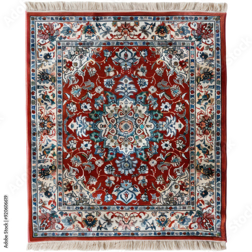 Obraz na płótnie Rug isolated white background, without shadow, single object, detailed, PNG dicut style w salonie