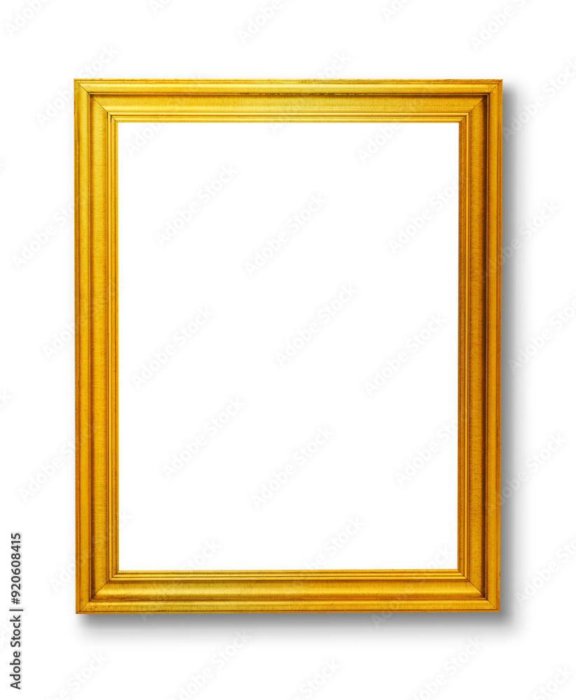 Gold photo frame mockup Gold photo frame mockup