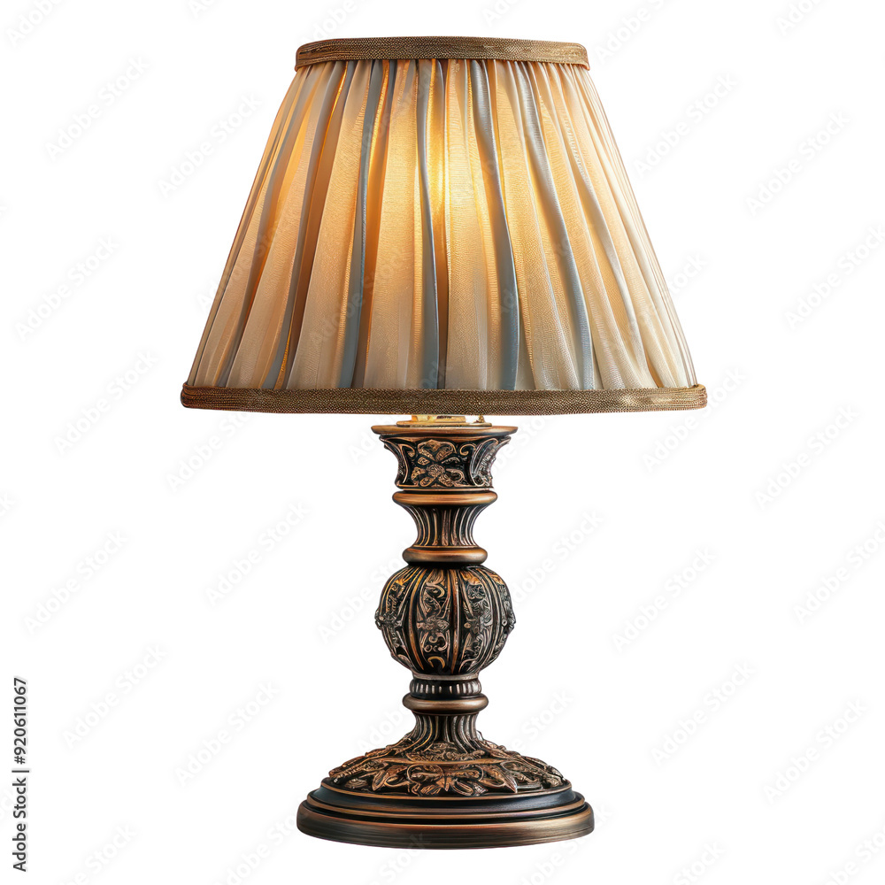 Table lamp isolated white background, without shadow, single object, detailed, PNG dicut style Table lamp isolated white background, without shadow, single object, detailed, PNG dicut style