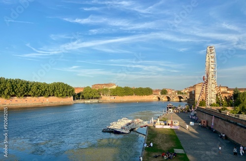 view of the river garonne in toulouse