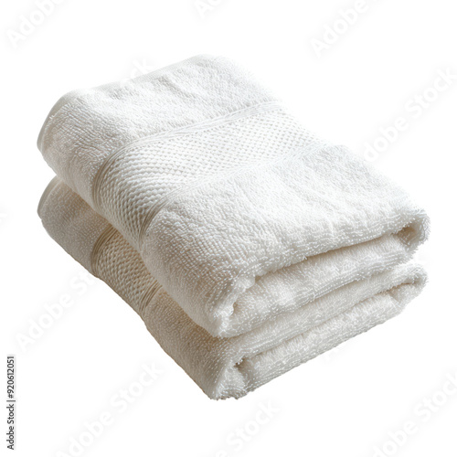Obraz na płótnie Towel isolated white background, without shadow, single object, detailed, PNG dicut style w salonie