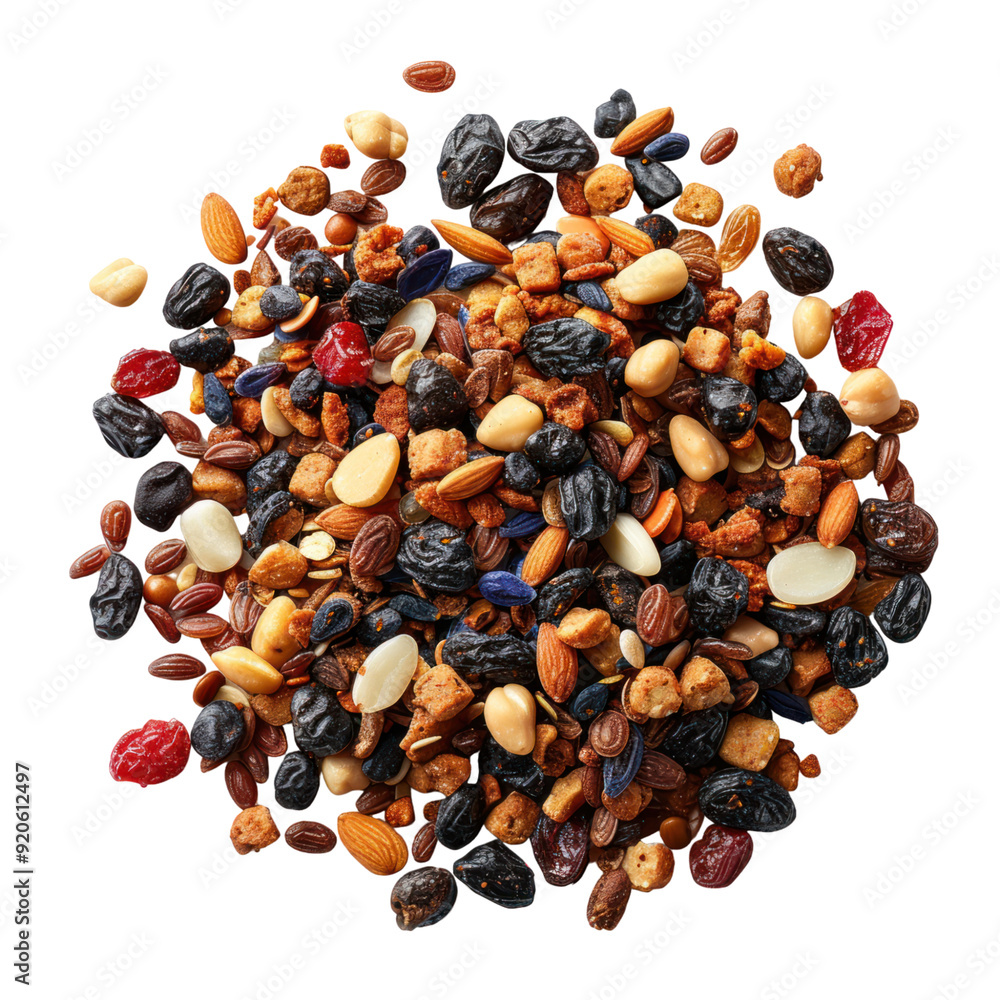 Trail mix - isolated white background, without shadow, single object, detailed, PNG dicut style