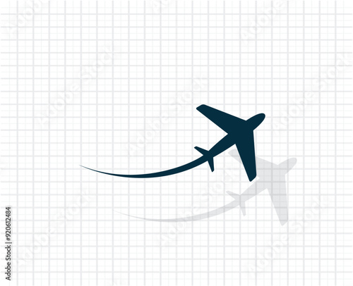 Vector icon of dark color on light checkered background