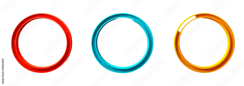Round light frame isolated on transparent background Round light frame isolated on transparent background