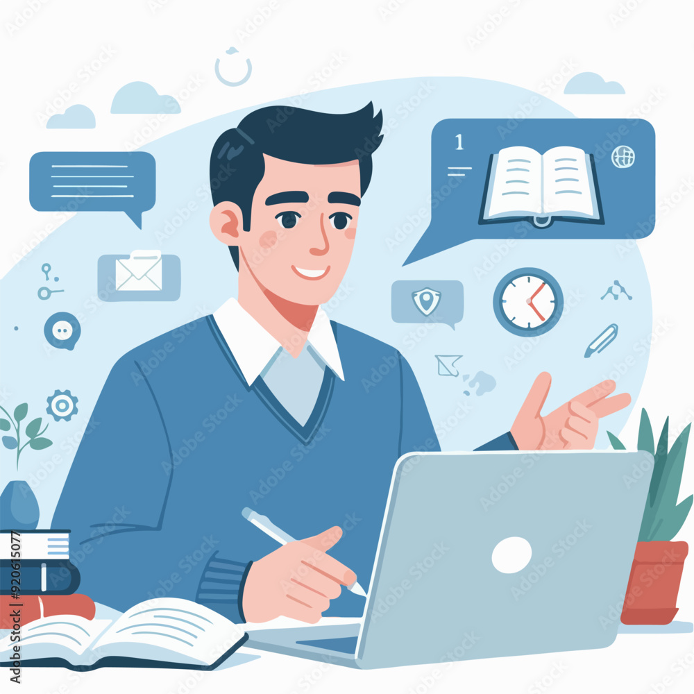People working at the computer. Men and women with laptop - freelance, online training, email checking, webinar. Young people in the office. People working at the computer. Men and women with laptop - freelance, online training, email checking, webinar. Young people in the office.