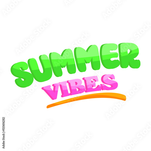 A beauty sticker of summer vibes

