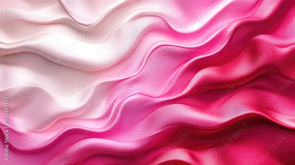 Abstract Background with 3D Wave Gradient Silk Fabric Abstract Background with 3D Wave Gradient Silk Fabric