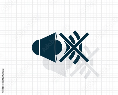 Vector icon of dark color on light checkered background