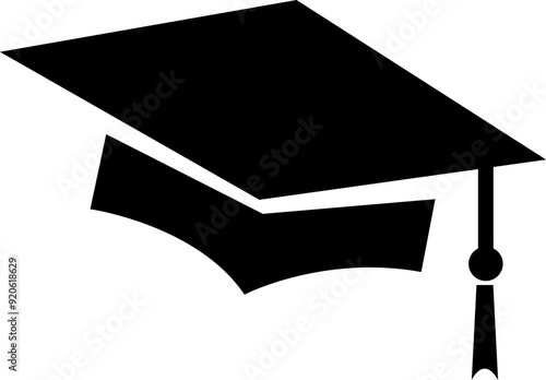 graduation cap icon , university or college graduation hat icon, student graduation cap , student hat outline and filled vector sign. Academic cap linear and full pictogram. Education symbol, logo Dif