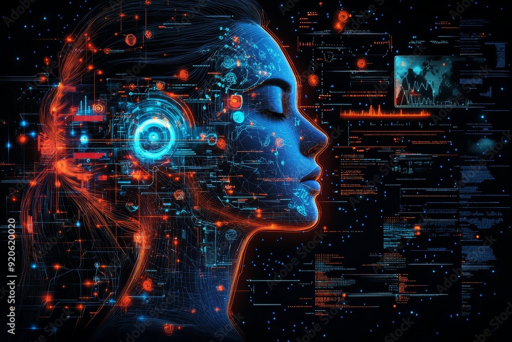 AI-assisted medical diagnosis, artificial intelligence in healthcare. Generative AI AI-assisted medical diagnosis, artificial intelligence in healthcare. Generative AI