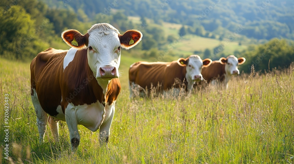 Cows' grazing behavior helps manage and maintain grassland ecosystems. Cows' grazing behavior helps manage and maintain grassland ecosystems.