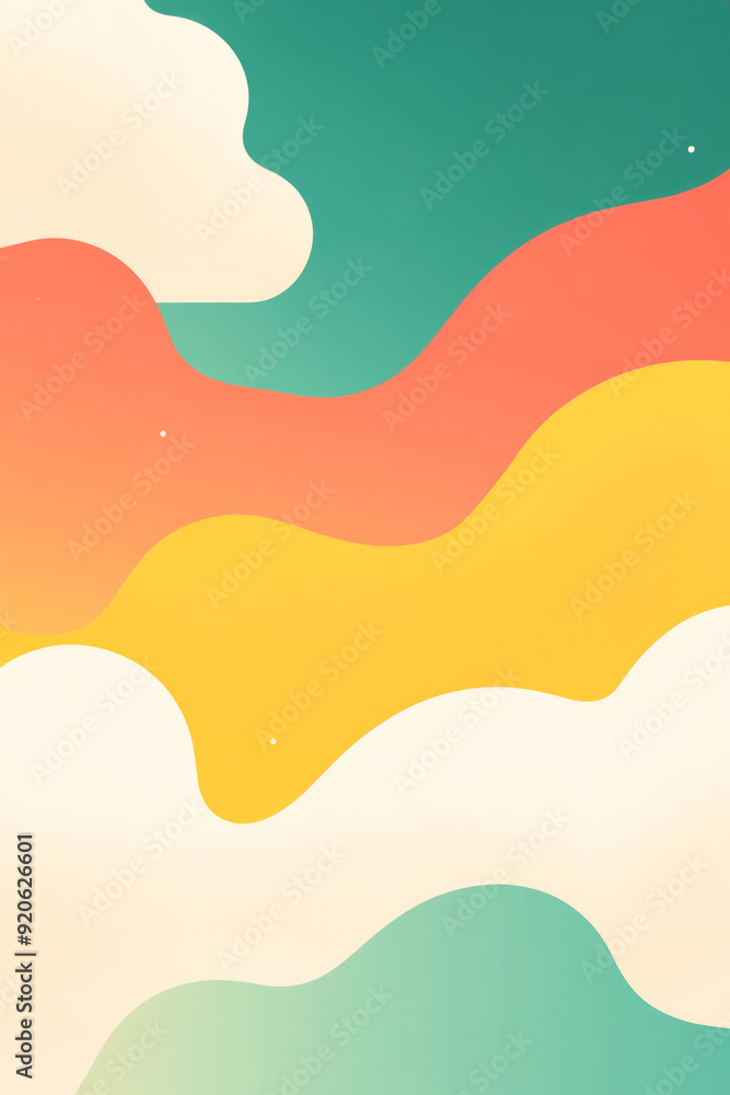 illustration of an colorful clouds background illustration of an colorful clouds background