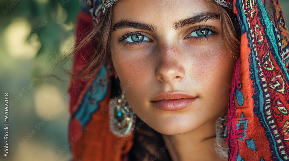 portrait of a morocco girl portrait of a morocco girl