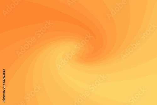 Abstract yellow, orange color curling backdrop, wavy texture background. Abstract yellow waves wallpaper. Elegant curvy landscape with lights for presentation, social media, poster, web banner
