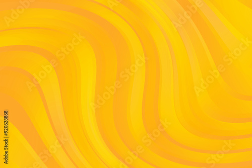 Abstract yellow, orange color glowing stripped pattern backdrop, wavy texture background. Aesthetic yellow fluid wallpaper. Elegant curvy banner for presentation, social media, poster, web banner