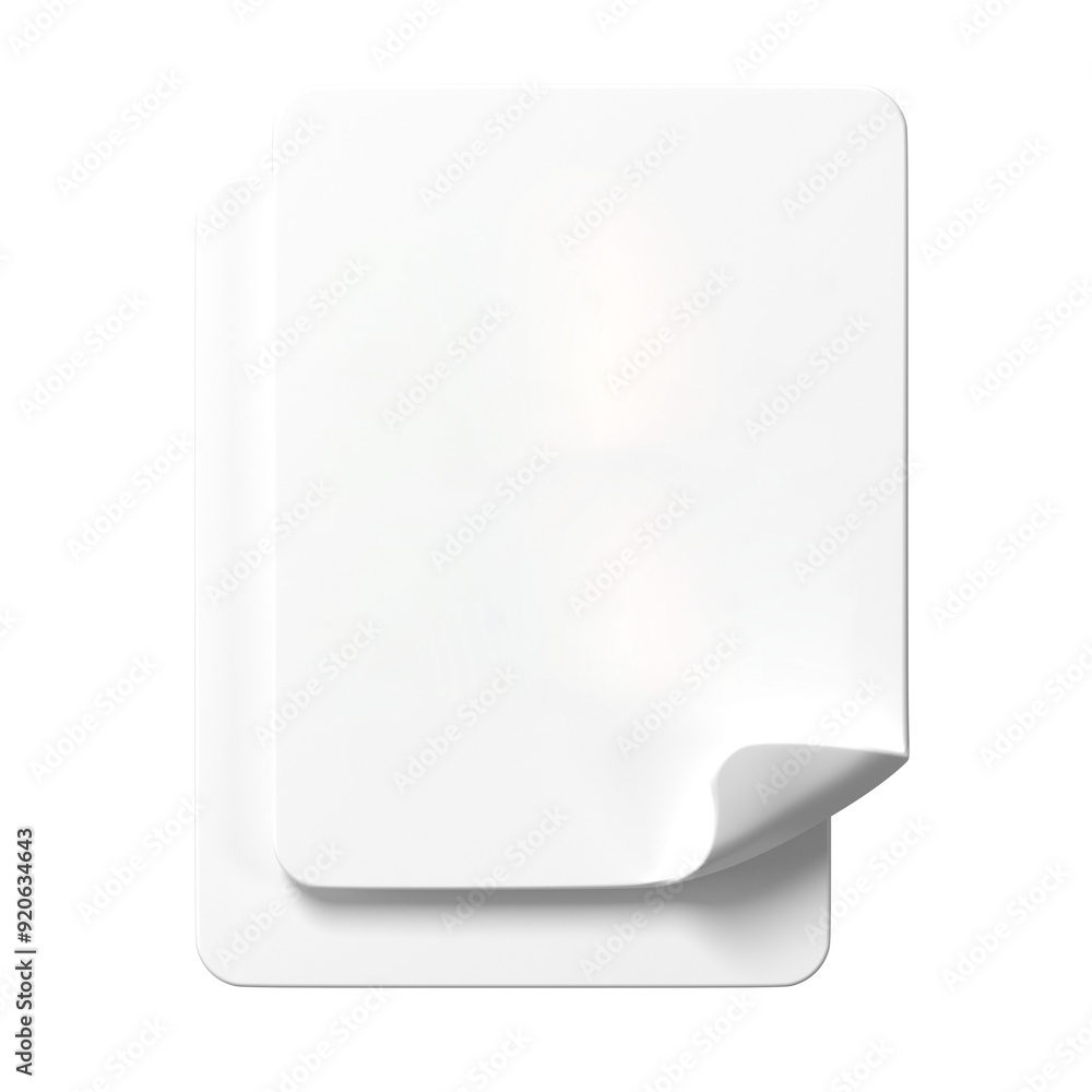 PNG 3D blank paper, element illustration, transparent background PNG 3D blank paper, element illustration, transparent background