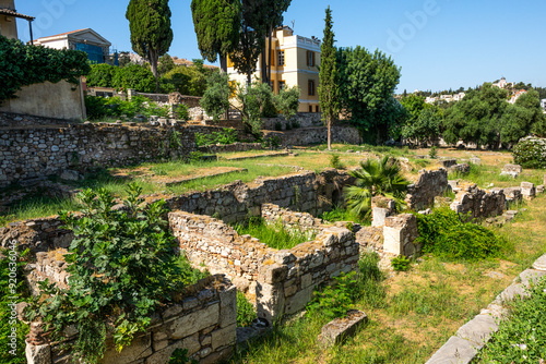 Grèce, Athènes, La bibliothèque de Pantainos