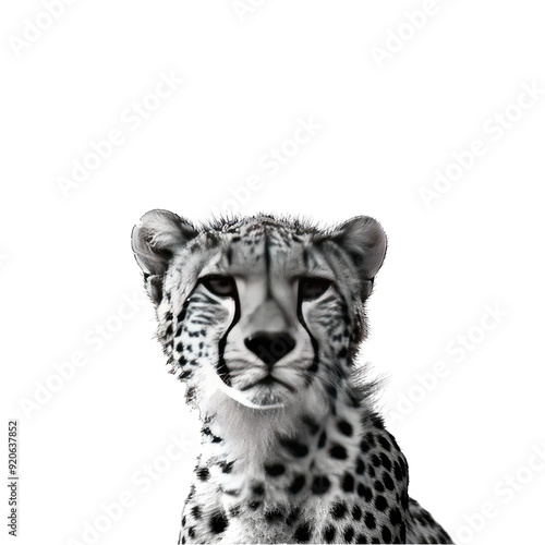 vertical closeup shot of a beautiful african leopard walking on png