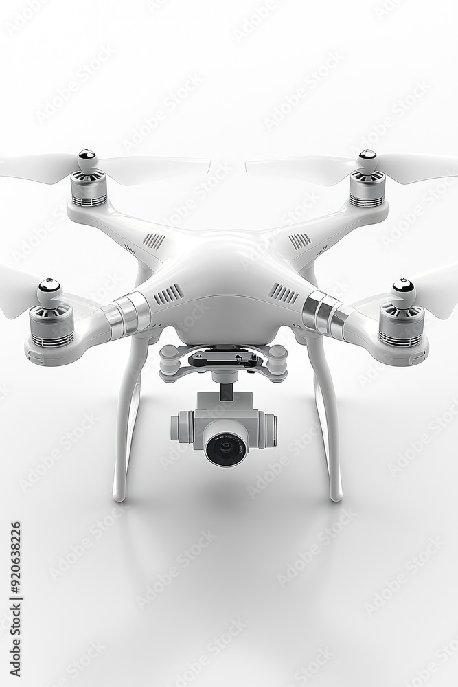 White Drone with Camera White Drone with Camera
