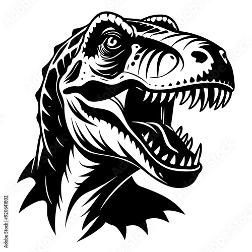 dinosaur black vector design silhouette tattoo 