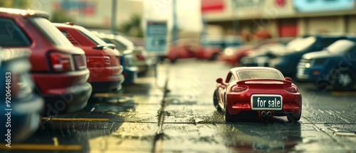 Wallpaper Mural Dynamic Drive: Exploring Mobility in Vibrant Parking Lot Torontodigital.ca