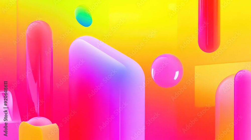 A vibrant display of abstract shapes beautifully blended with colorful gradients, creating a visually captivating and dynamic composition of modern art. A vibrant display of abstract shapes beautifully blended with colorful gradients, creating a visually captivating and dynamic composition of modern art.