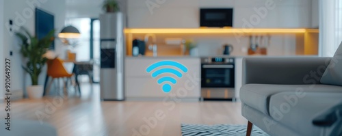 Wallpaper Mural Modern kitchen interior featuring sleek appliances and a cozy ambiance, perfect for contemporary living and connectivity. Torontodigital.ca