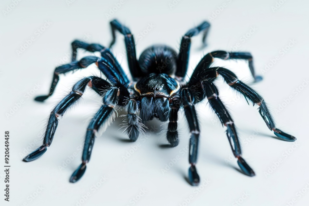 spider on a grey white background spider on a grey white background