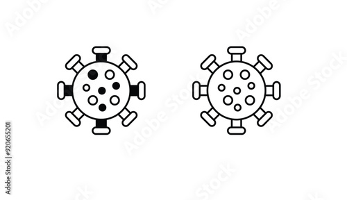 Infectious Disease icon design with white background stock illustration