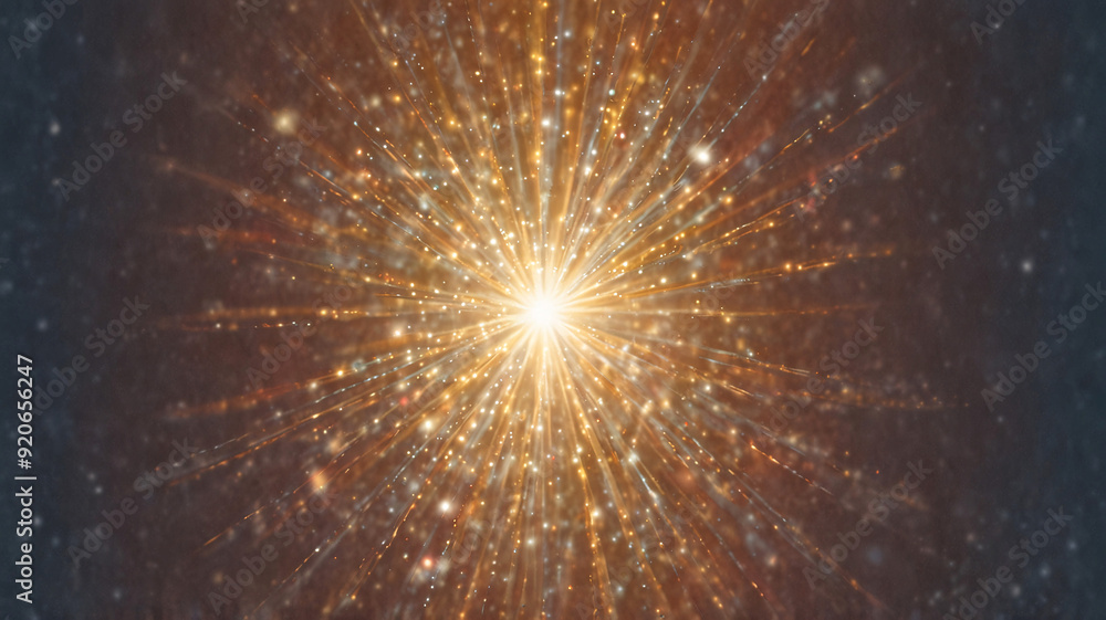 A radiant burst of golden light with sparks radiating outwards, creating a mesmerizing and energetic visual experience. A radiant burst of golden light with sparks radiating outwards, creating a mesmerizing and energetic visual experience.