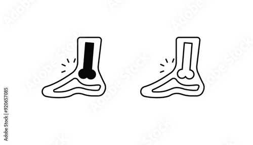 Rheumatology icon design with white background stock illustration